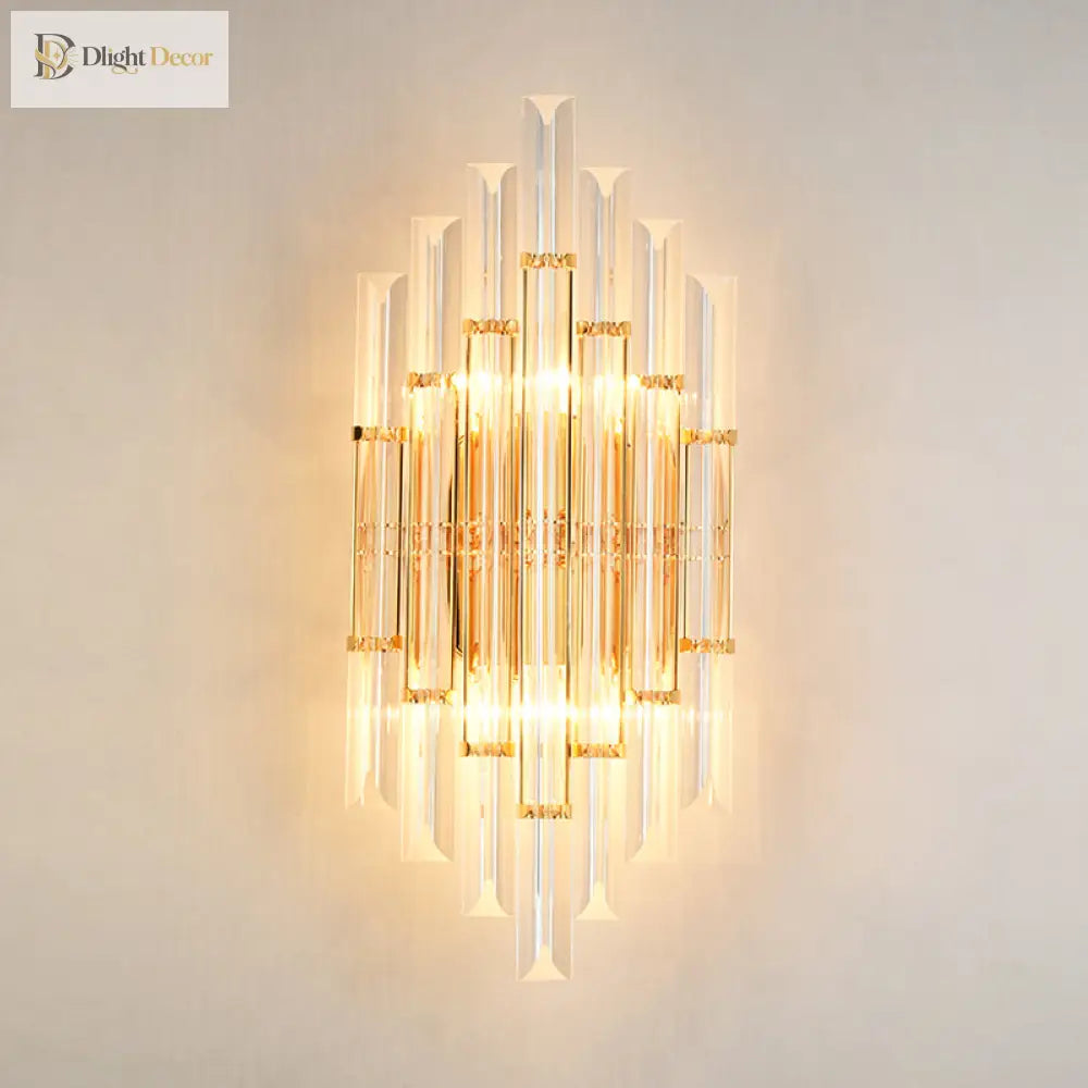Alivia Crystal Wall Sconce | Bedroom & Hallway Lighting