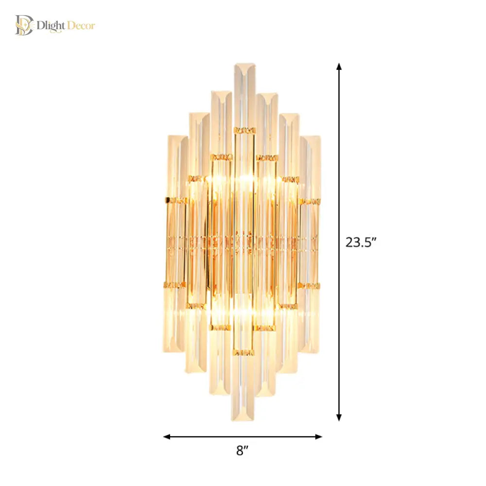 Alivia Crystal Wall Sconce | Bedroom & Hallway Lighting
