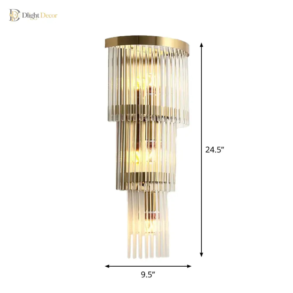 Alivia Crystal Wall Sconce | Bedroom & Hallway Lighting