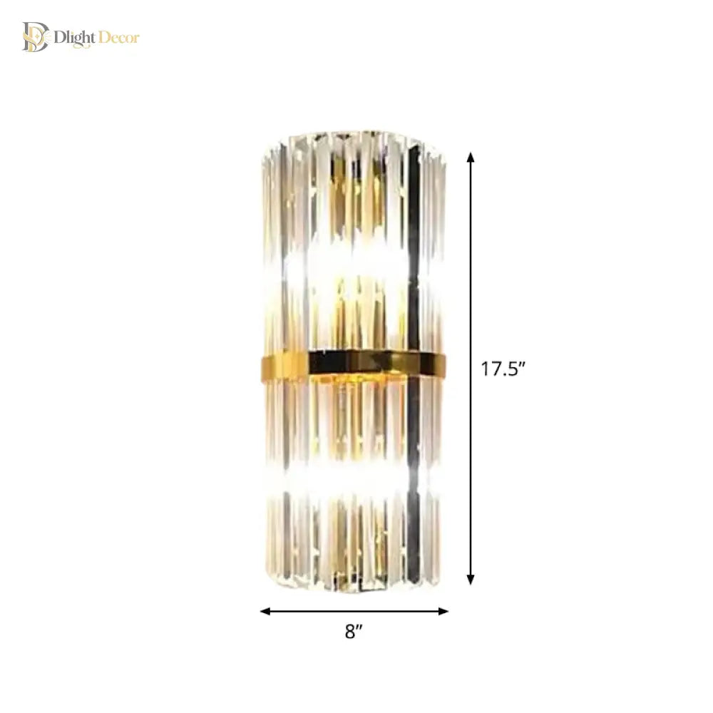 Alivia Crystal Wall Sconce | Bedroom & Hallway Lighting