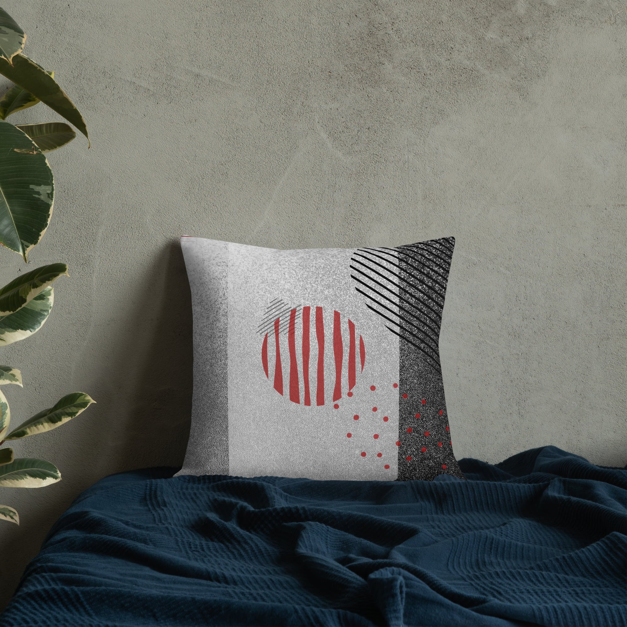 Premium Pillow Cover Geometric Abstract Throw Pillow-1