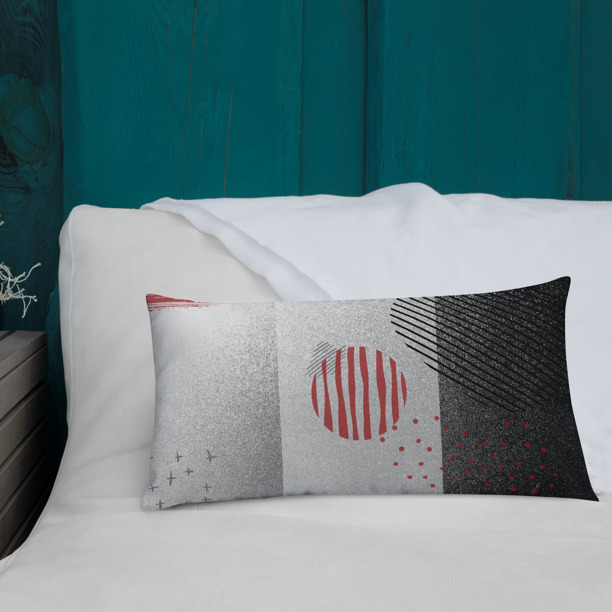 Premium Pillow Cover Geometric Abstract Throw Pillow-8