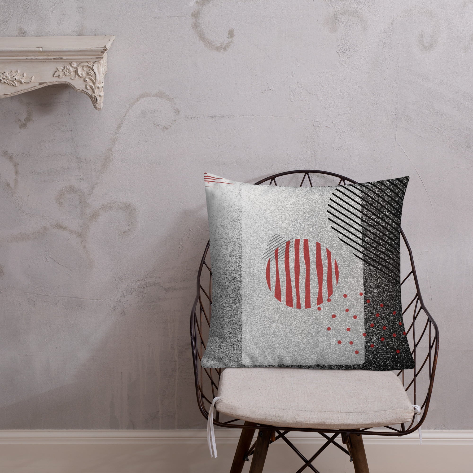 Premium Pillow Cover Geometric Abstract Throw Pillow-16