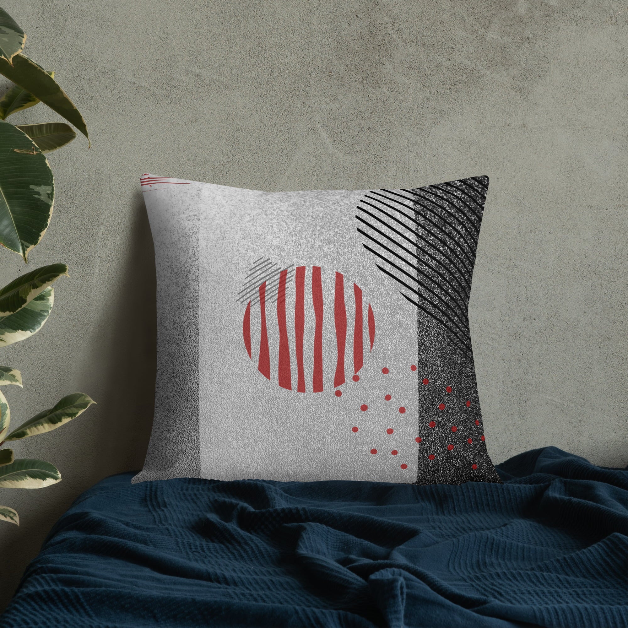 Premium Pillow Cover Geometric Abstract Throw Pillow-20