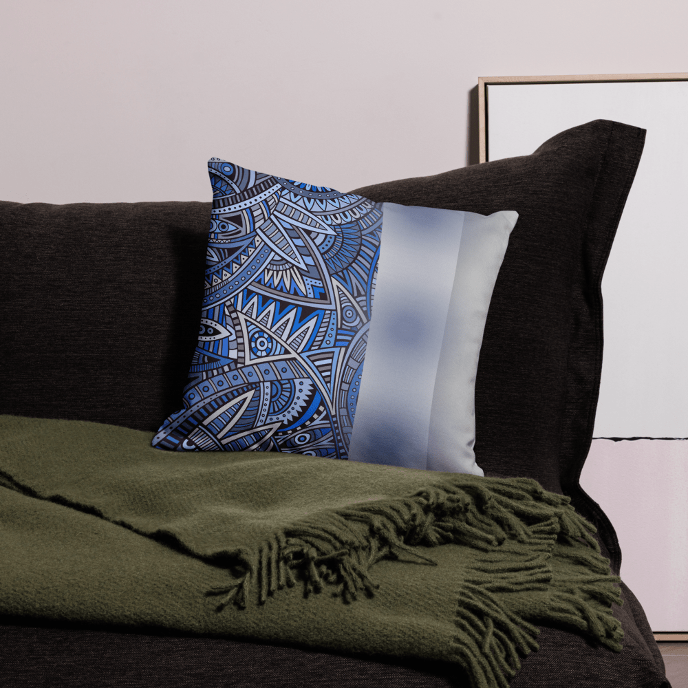 Abstract Art Pillow Case By HadiArt-3