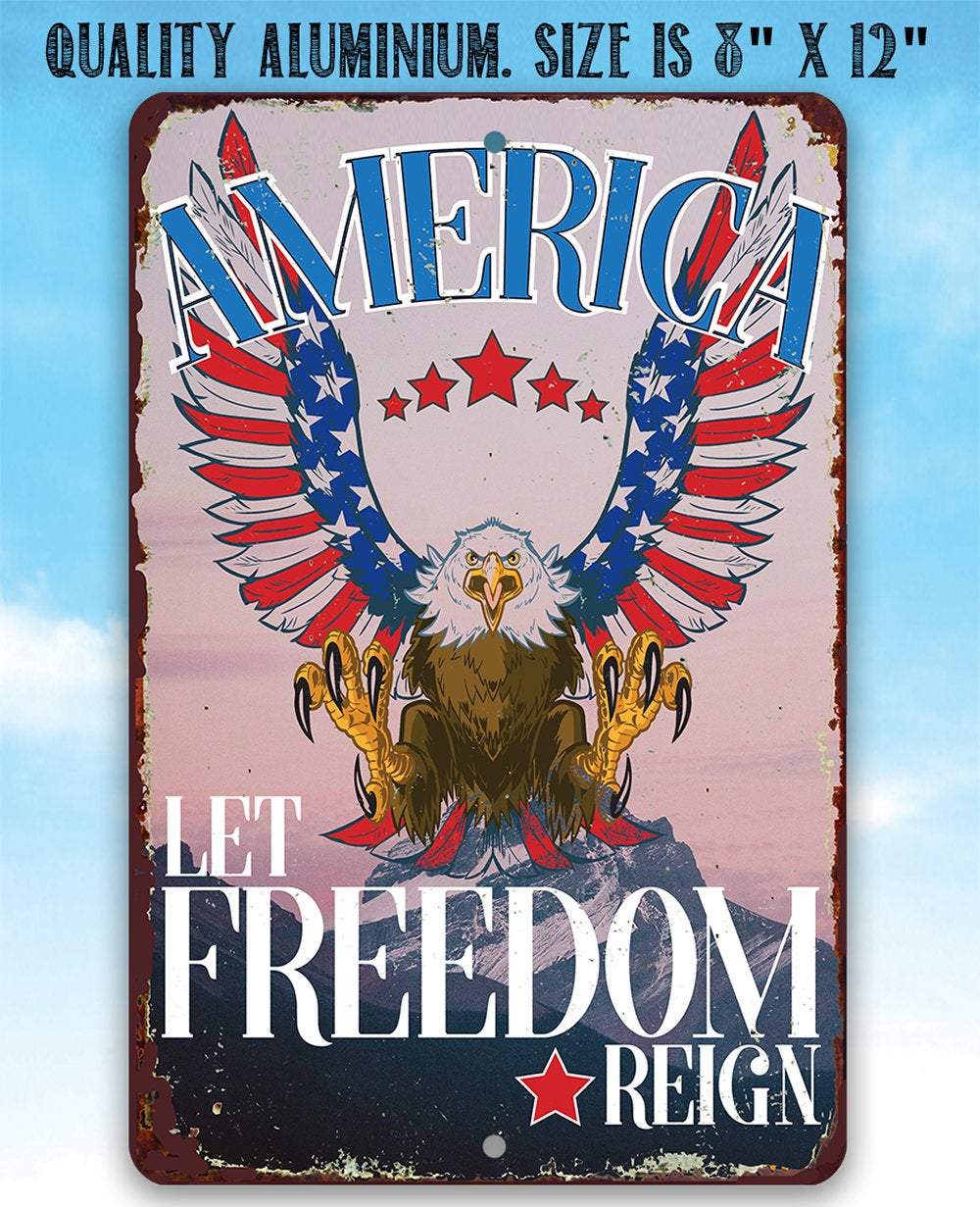 America - Metal Sign
