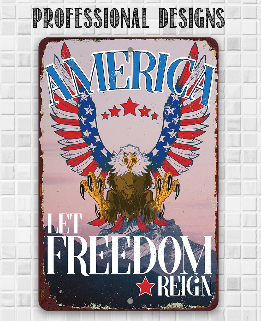 America - Metal Sign