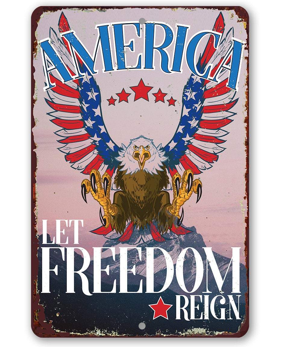 America - Metal Sign