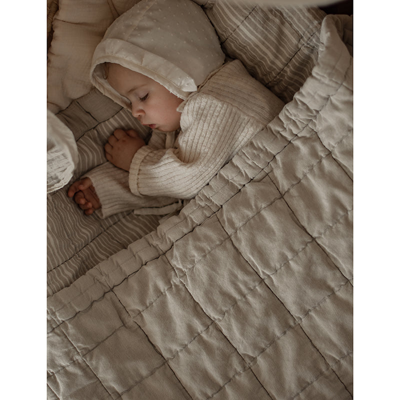 ANNA SABLE LAVE M reversible baby blanket