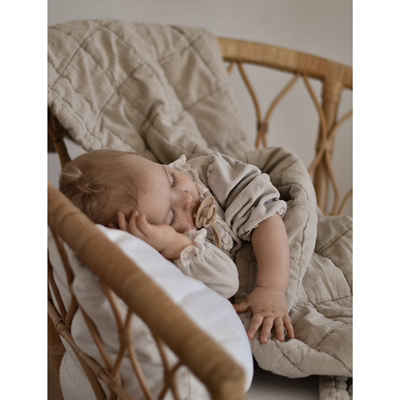 ANNA SABLE LAVE reversible baby blanket