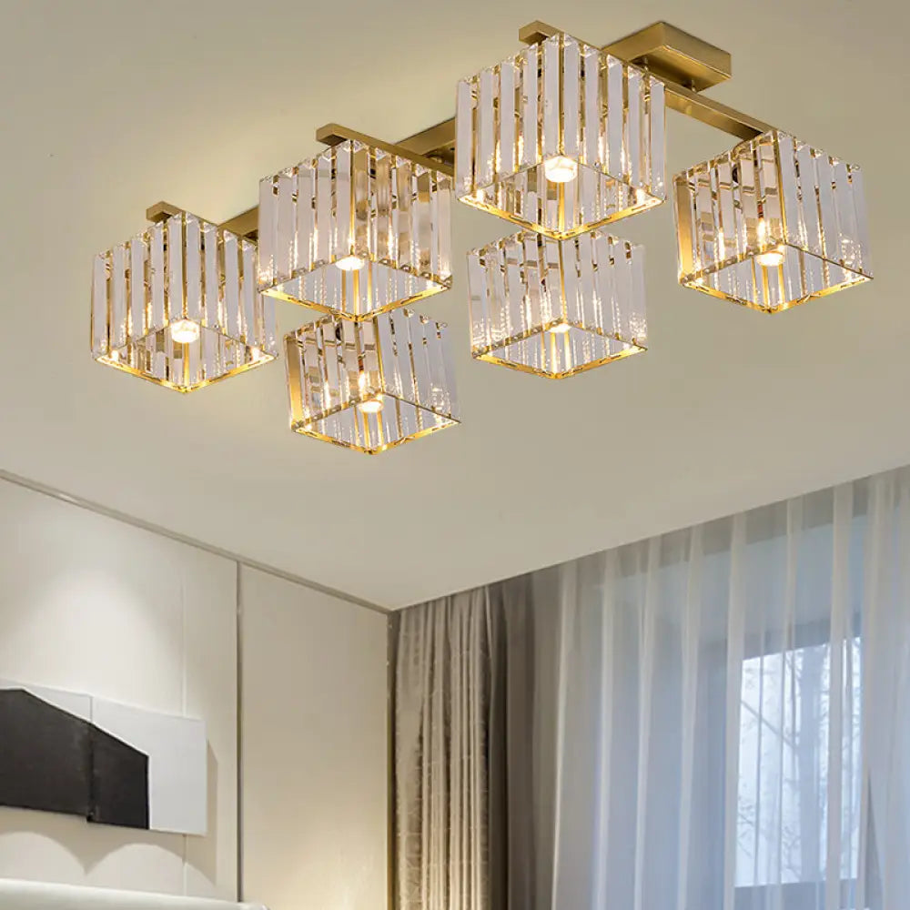 Anya Modern Crystal Chandelier | Dining Room Home Lighting