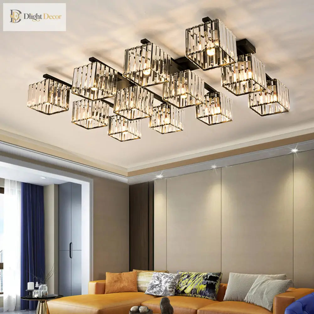 Anya Modern Crystal Chandelier | Dining Room Home Lighting