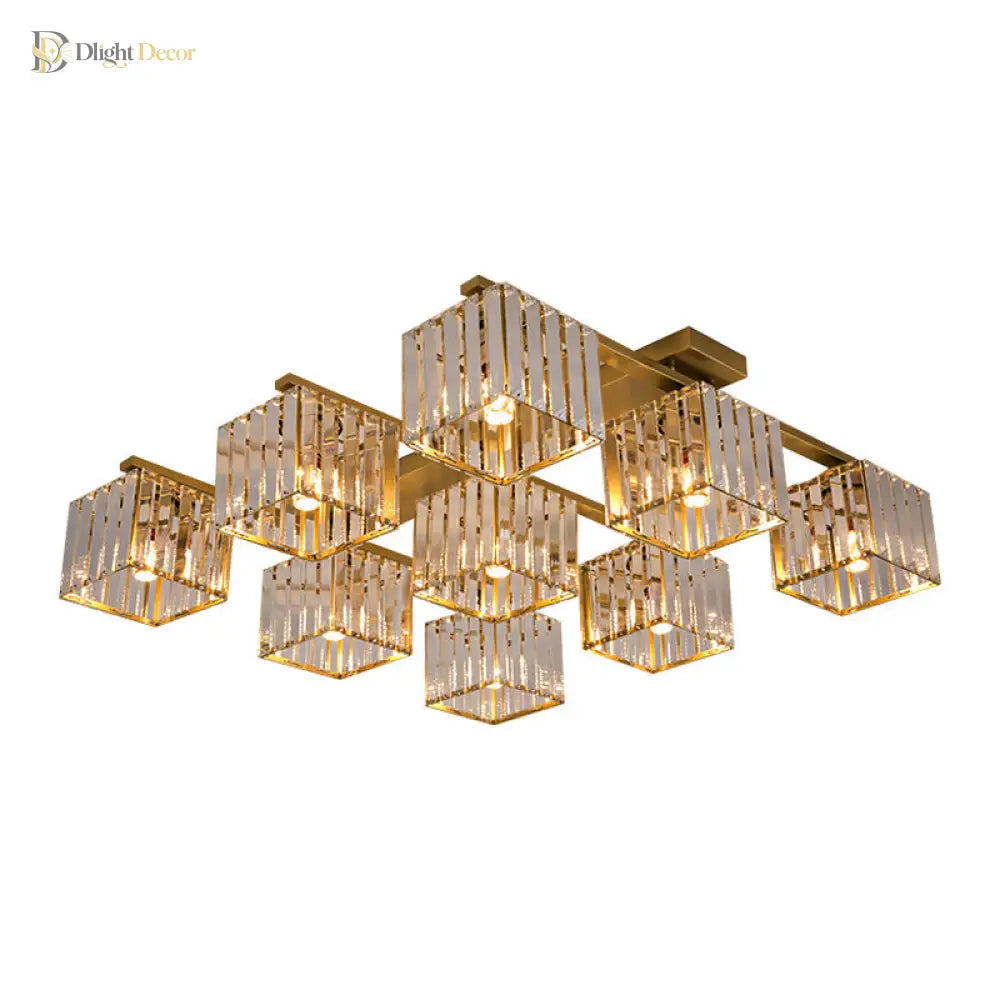 Anya Modern Crystal Chandelier | Dining Room Home Lighting