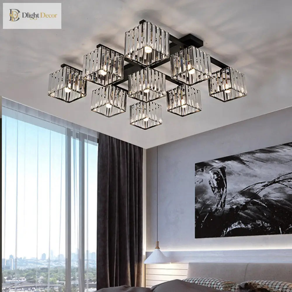 Anya Modern Crystal Chandelier | Dining Room Home Lighting
