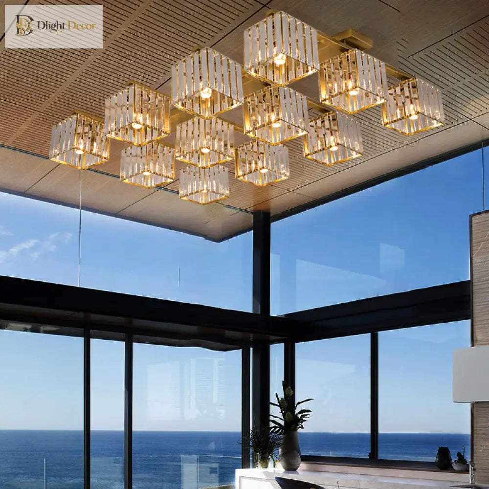 Anya Modern Crystal Chandelier | Dining Room Home Lighting