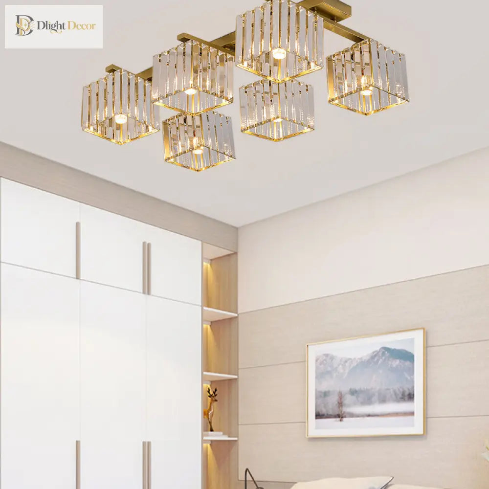 Anya Modern Crystal Chandelier | Dining Room Home Lighting