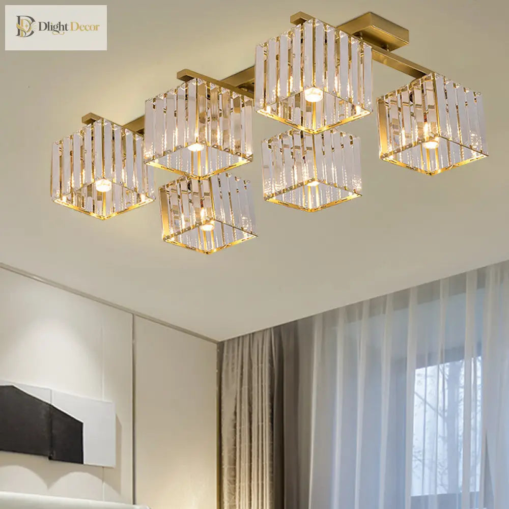Anya Modern Crystal Chandelier | Dining Room Home Lighting