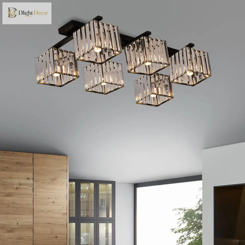 Anya Modern Crystal Chandelier | Dining Room Home Lighting