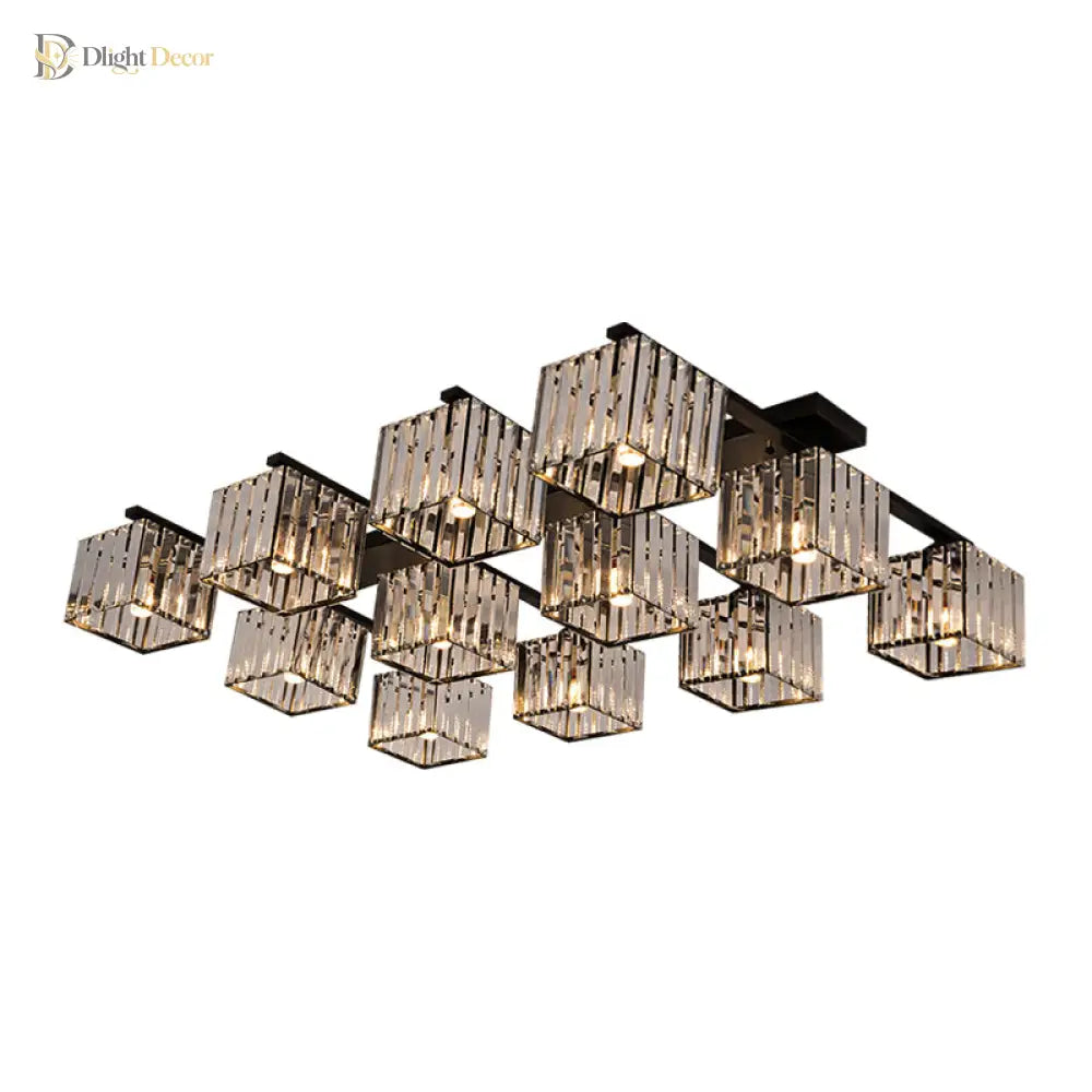 Anya Modern Crystal Chandelier | Dining Room Home Lighting