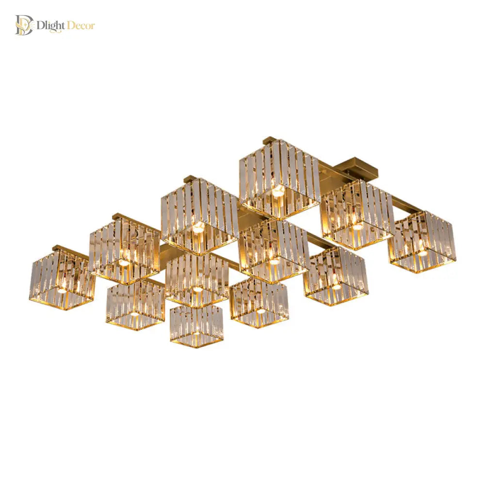 Anya Modern Crystal Chandelier | Dining Room Home Lighting