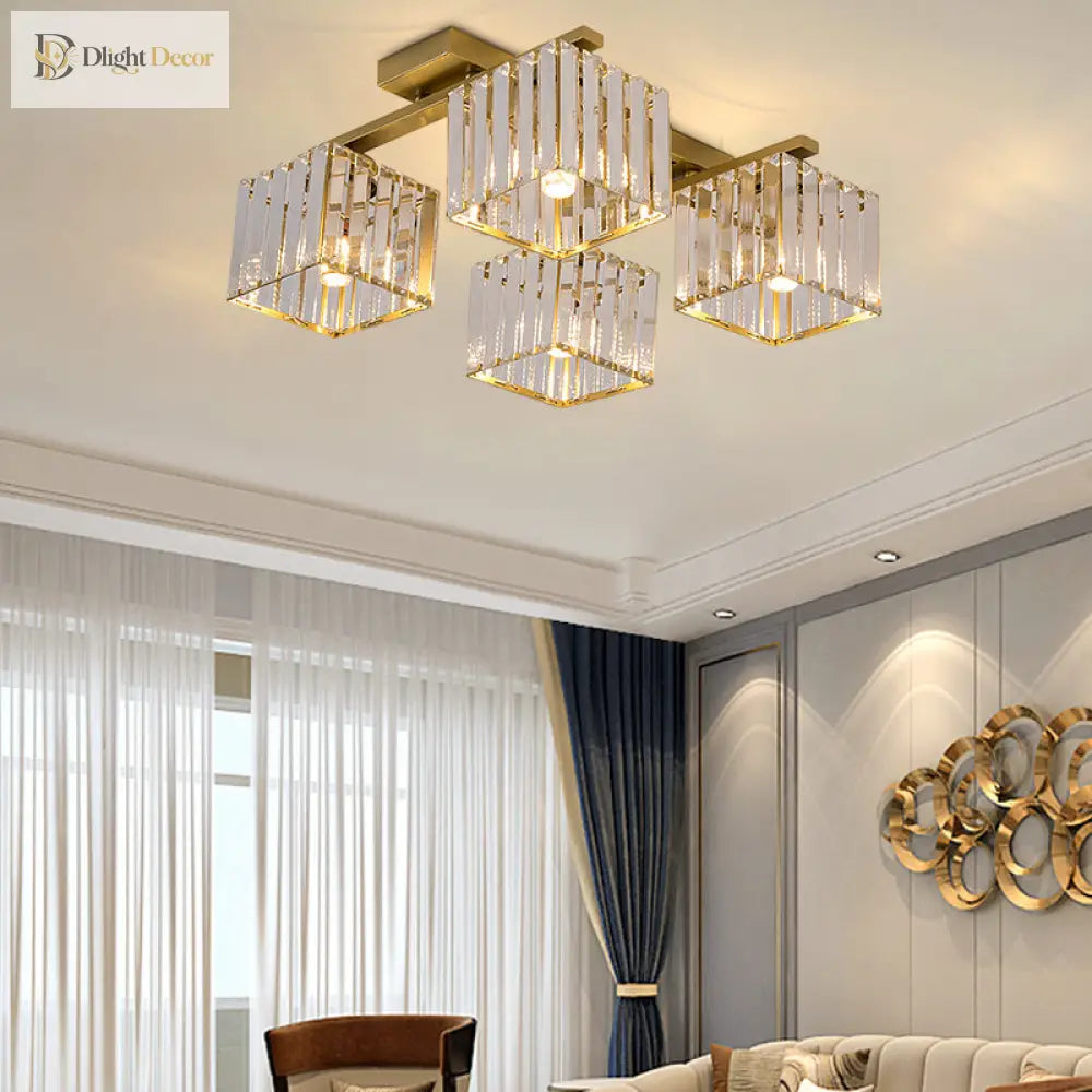 Anya Modern Crystal Chandelier | Dining Room Home Lighting