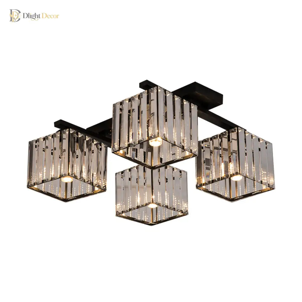 Anya Modern Crystal Chandelier | Dining Room Home Lighting