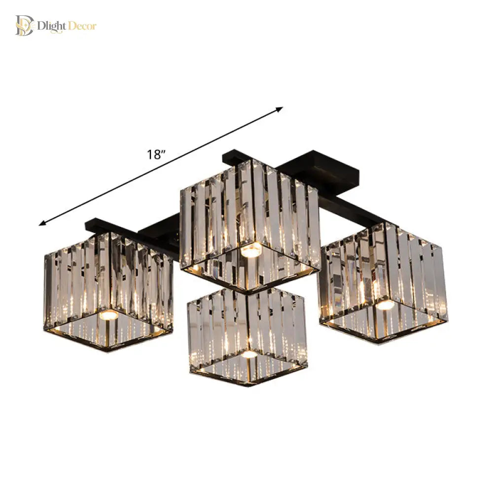 Anya Modern Crystal Chandelier | Dining Room Home Lighting
