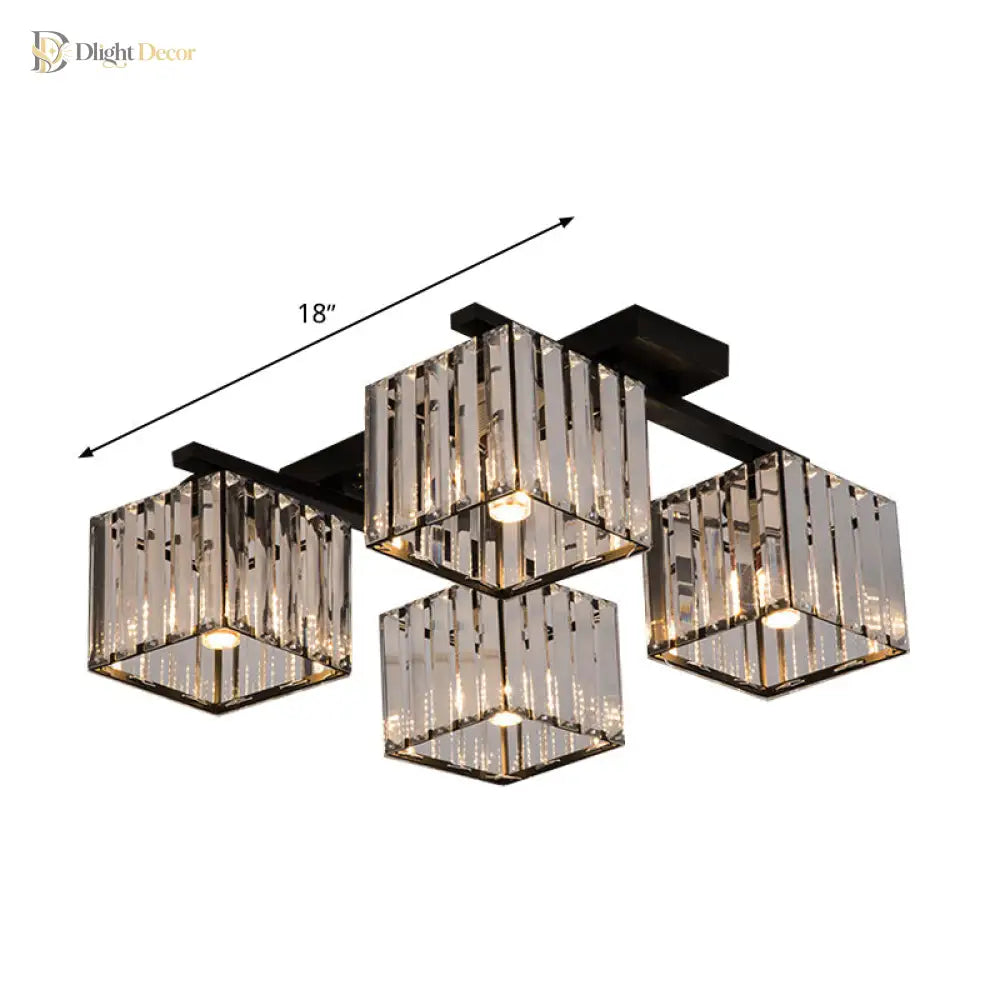 Anya Modern Crystal Chandelier | Dining Room Home Lighting