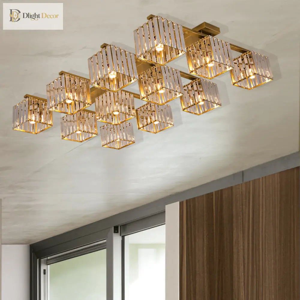 Anya Modern Crystal Chandelier | Dining Room Home Lighting