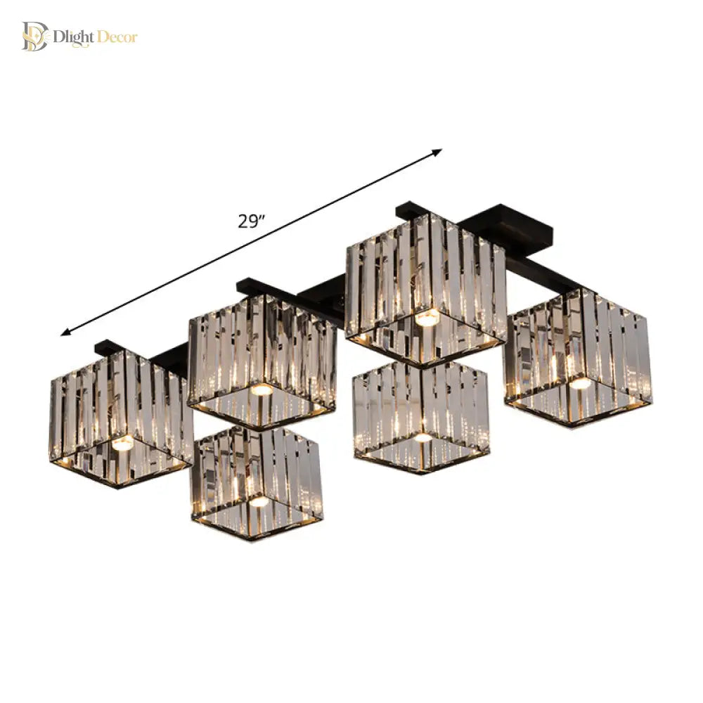 Anya Modern Crystal Chandelier | Dining Room Home Lighting