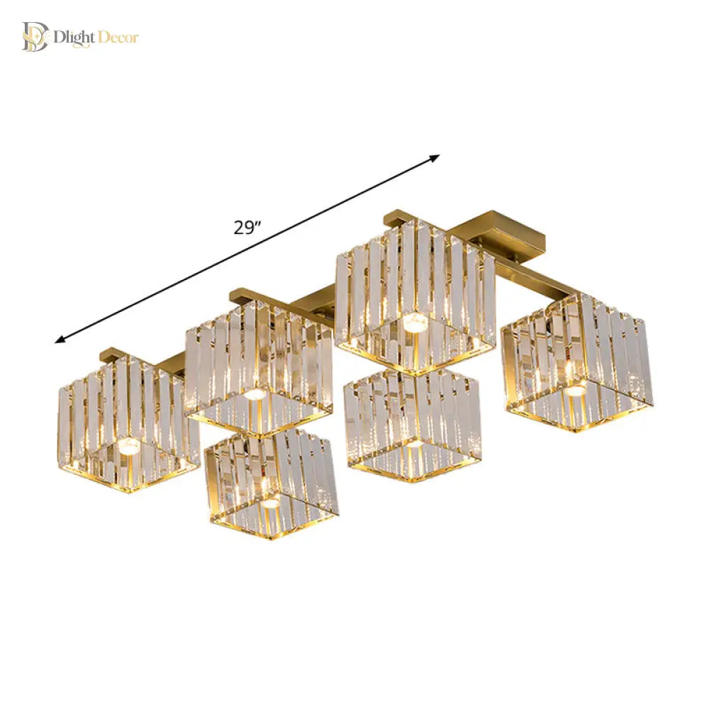 Anya Modern Crystal Chandelier | Dining Room Home Lighting