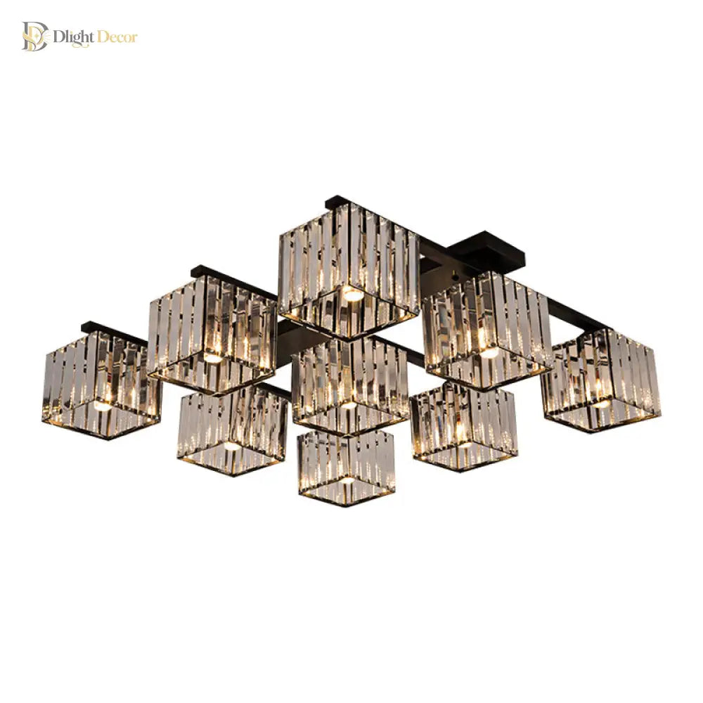 Anya Modern Crystal Chandelier | Dining Room Home Lighting
