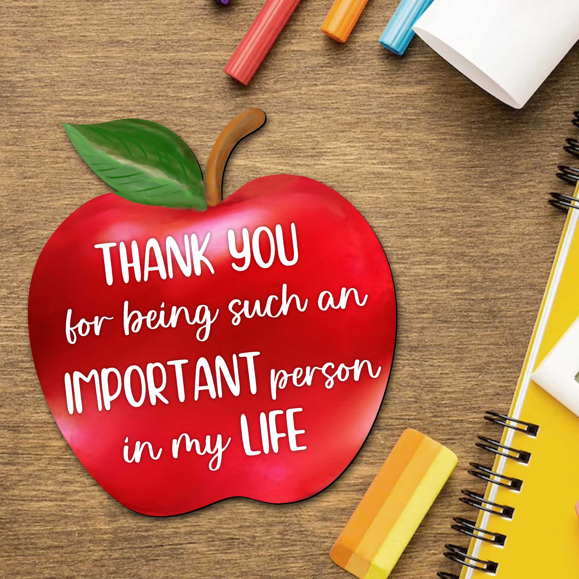 Unique gift for teacher | Back to School Gift | Teacher apple sign | End of year gift | Teacher appreciation - 8457611-1