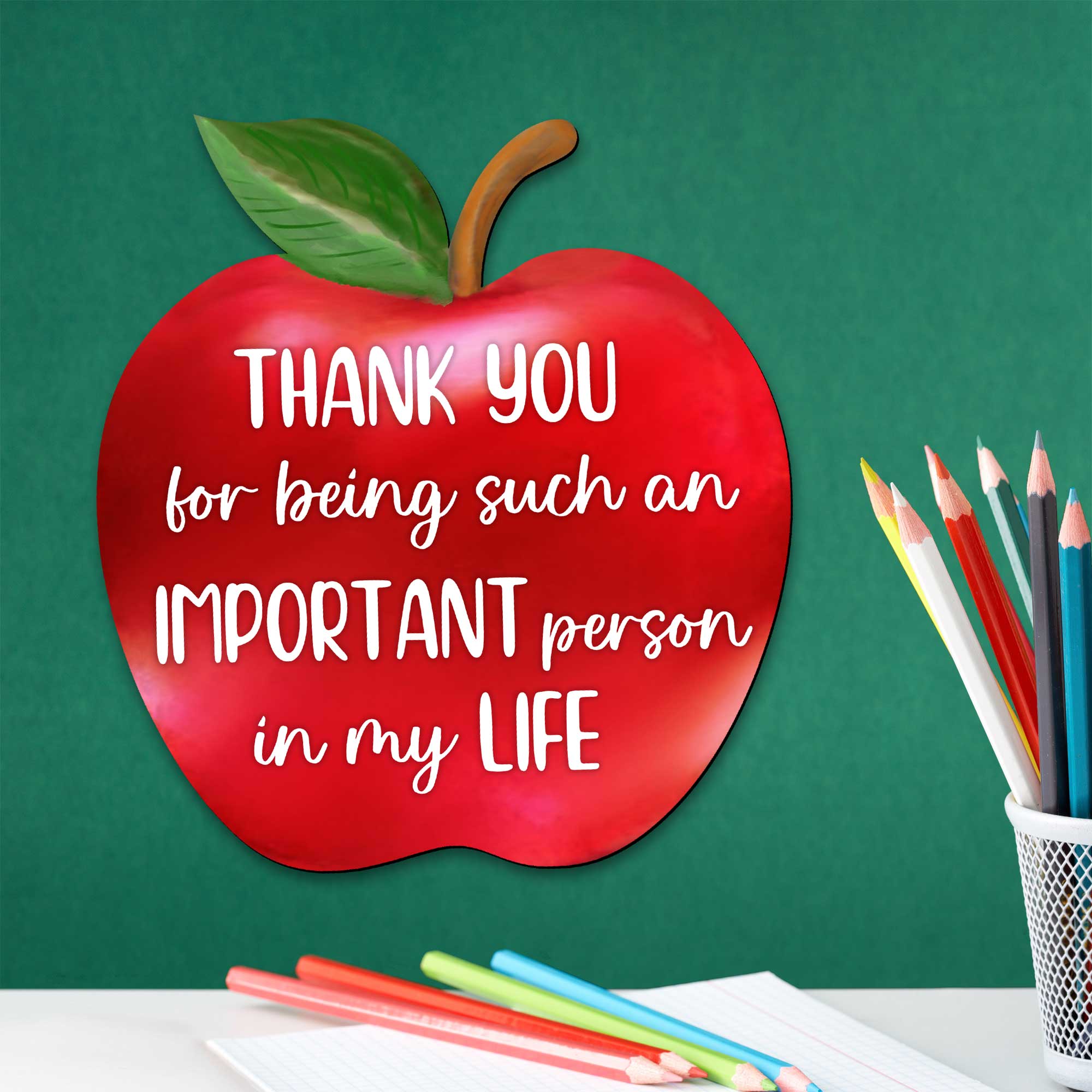 Unique gift for teacher | Back to School Gift | Teacher apple sign | End of year gift | Teacher appreciation - 8457611-0