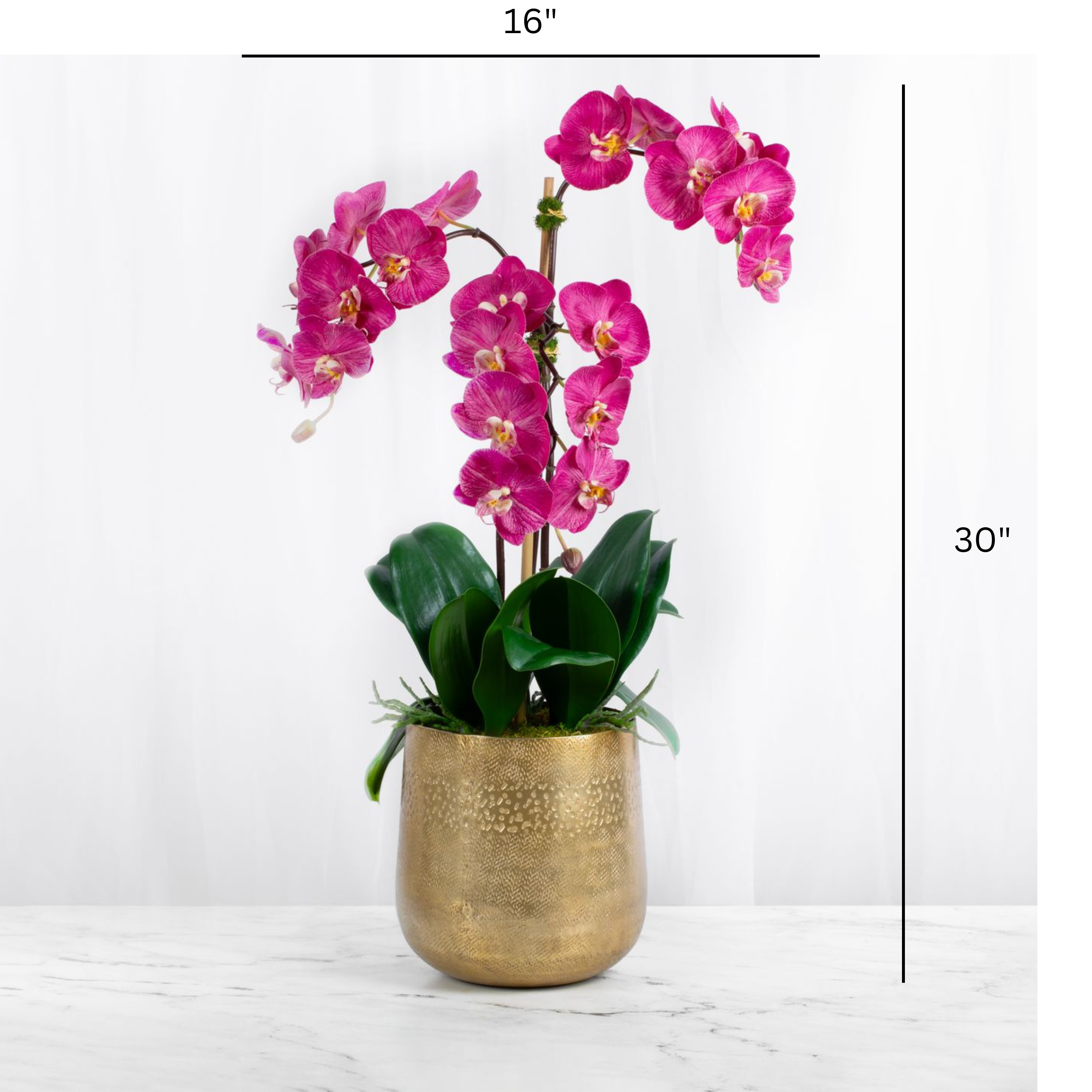 Artificial Orchid Arrangement | Tall Orchid Centerpiece-1
