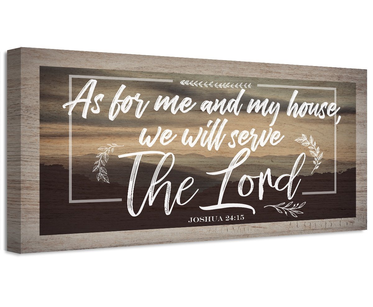 As For Me And My House - Canvas