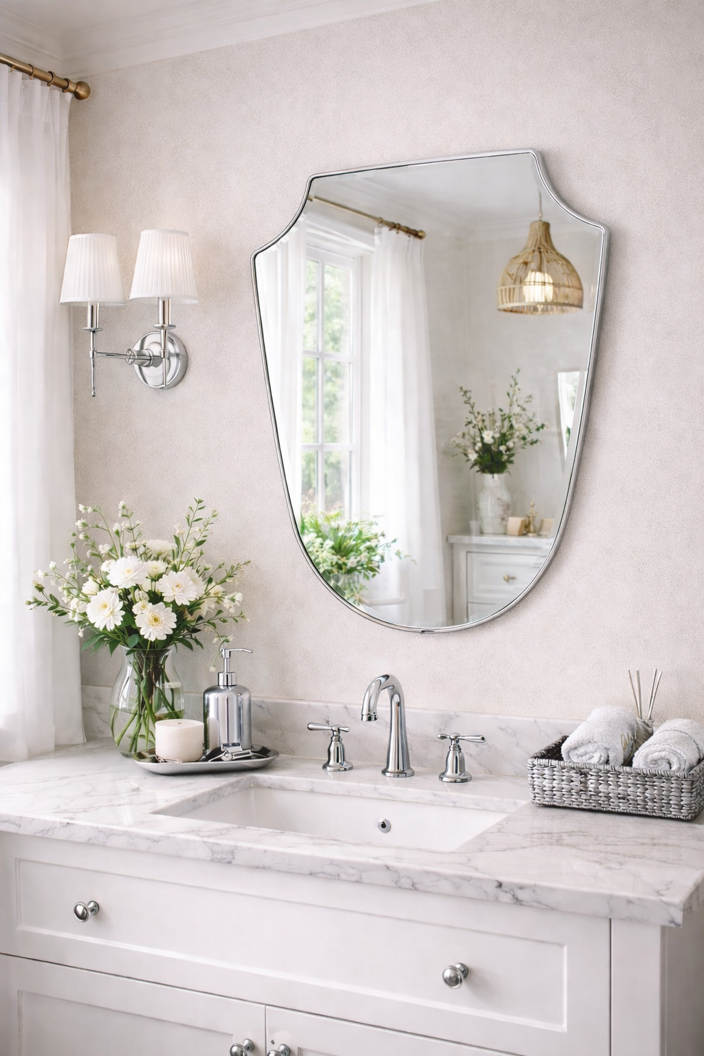 Polo Irregular Italian Style Vanity Mirror
