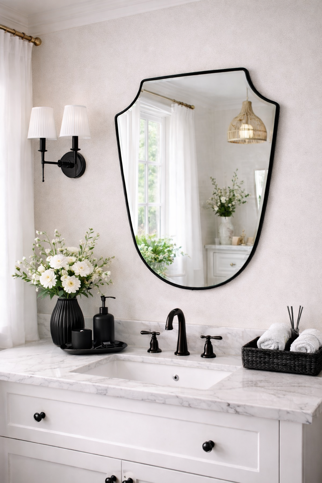 Polo Irregular Italian Style Vanity Mirror
