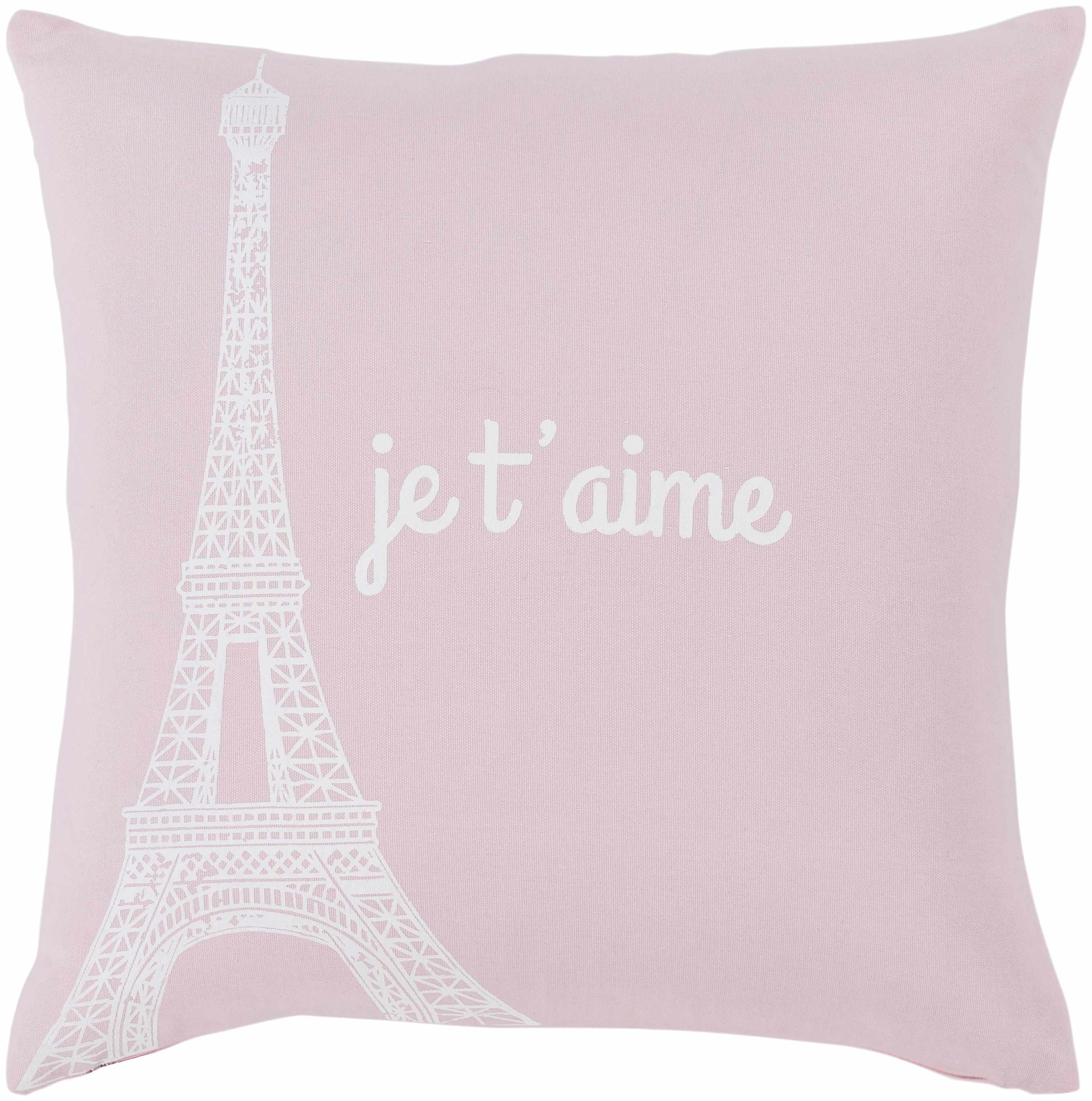 Athalia Pink Eiffel Je T'aime Throw Pillow - Clearance-0