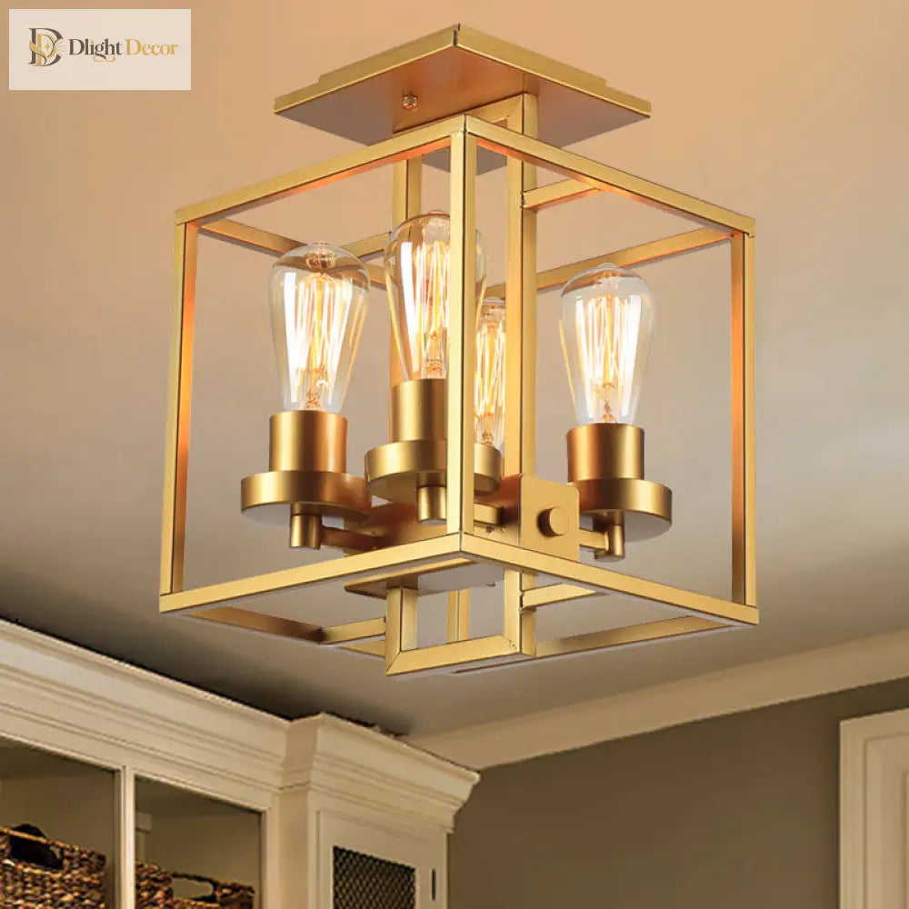 Aubrie Industrial Ceiling Light | Modern Interior Lighting