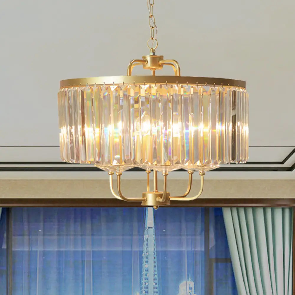 Aurora Gold Chandelier | Modern Dining Room Lighting