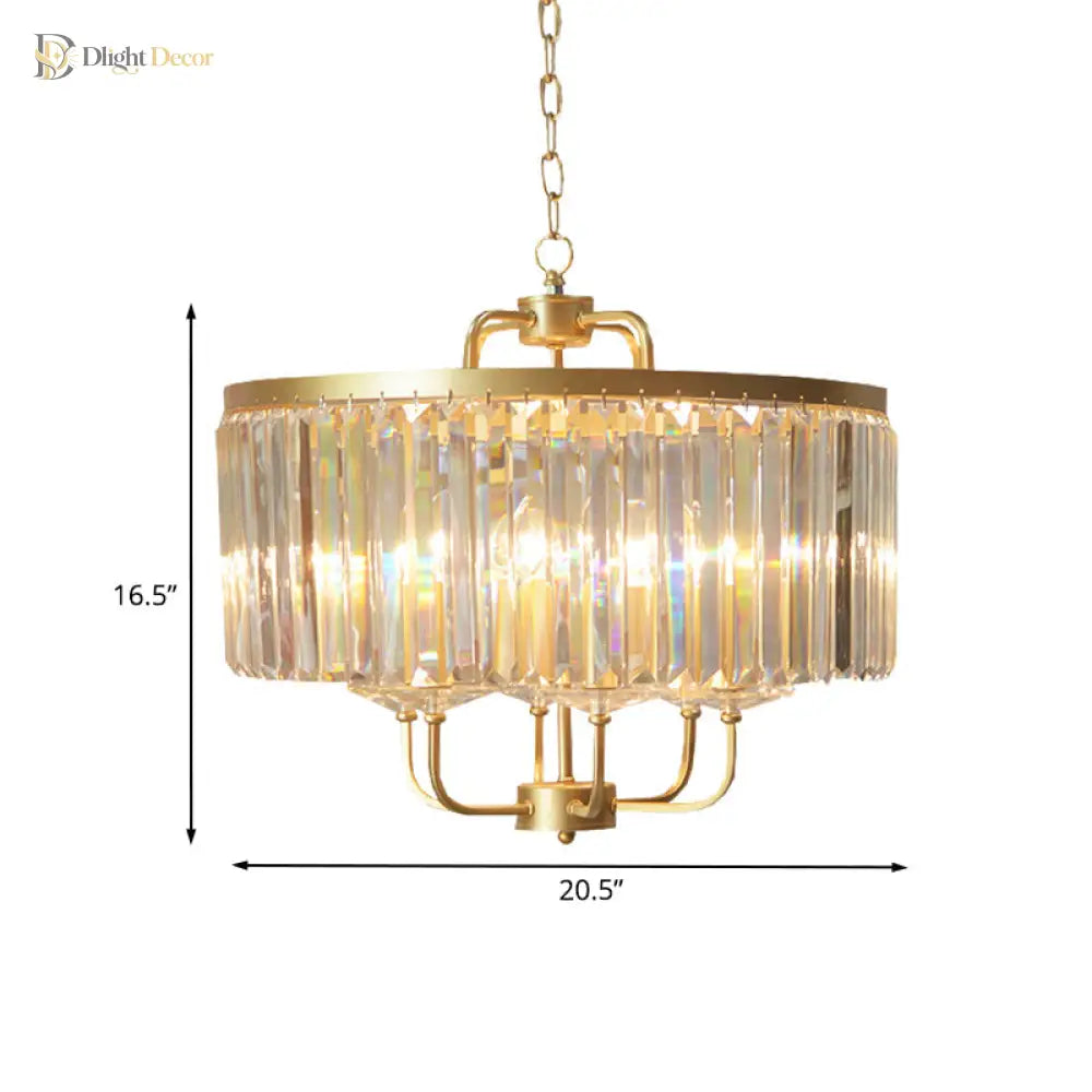 Aurora Gold Chandelier | Modern Dining Room Lighting