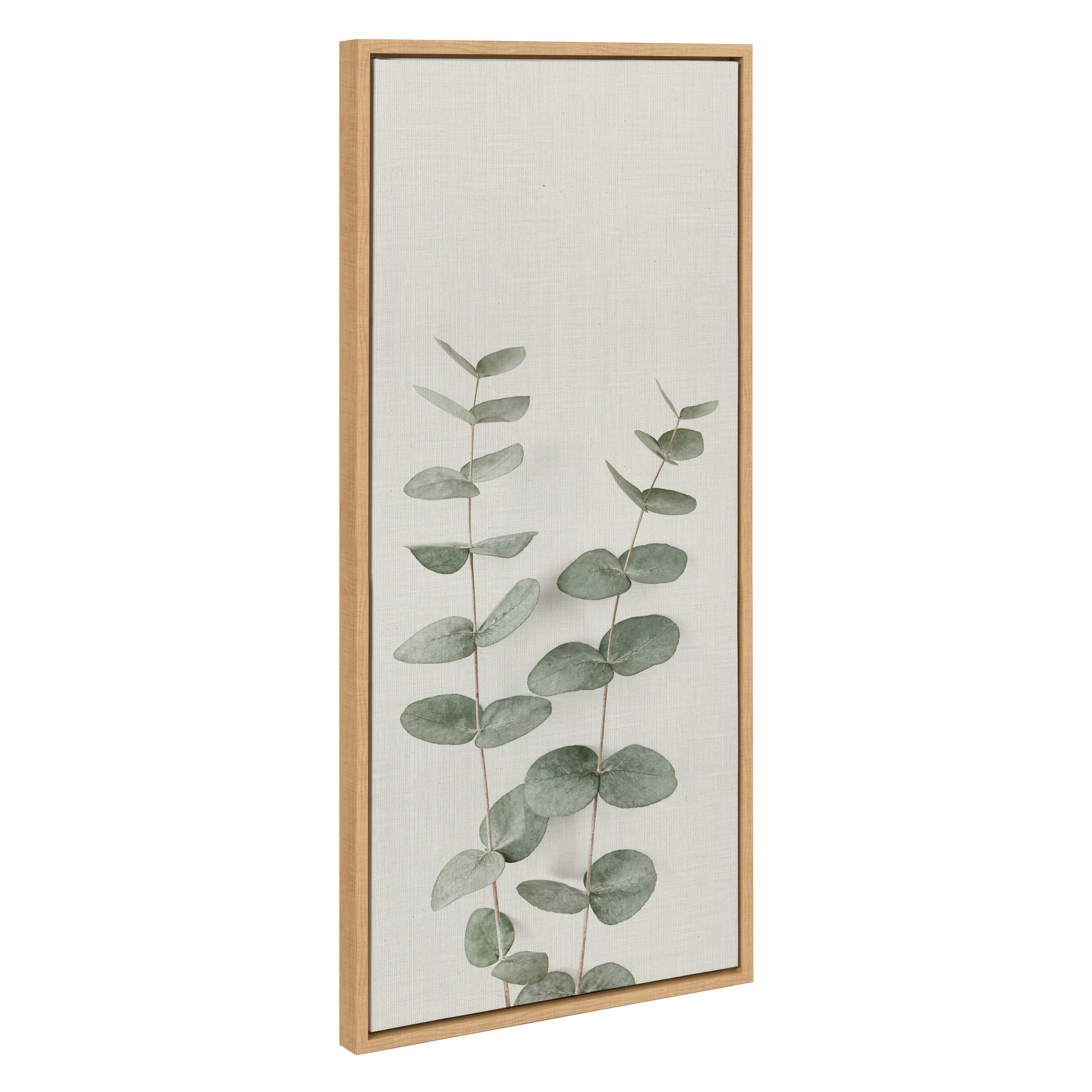 Sylvie Eucalyptus Botanical II Framed Canvas by The Creative Bunch Studio
