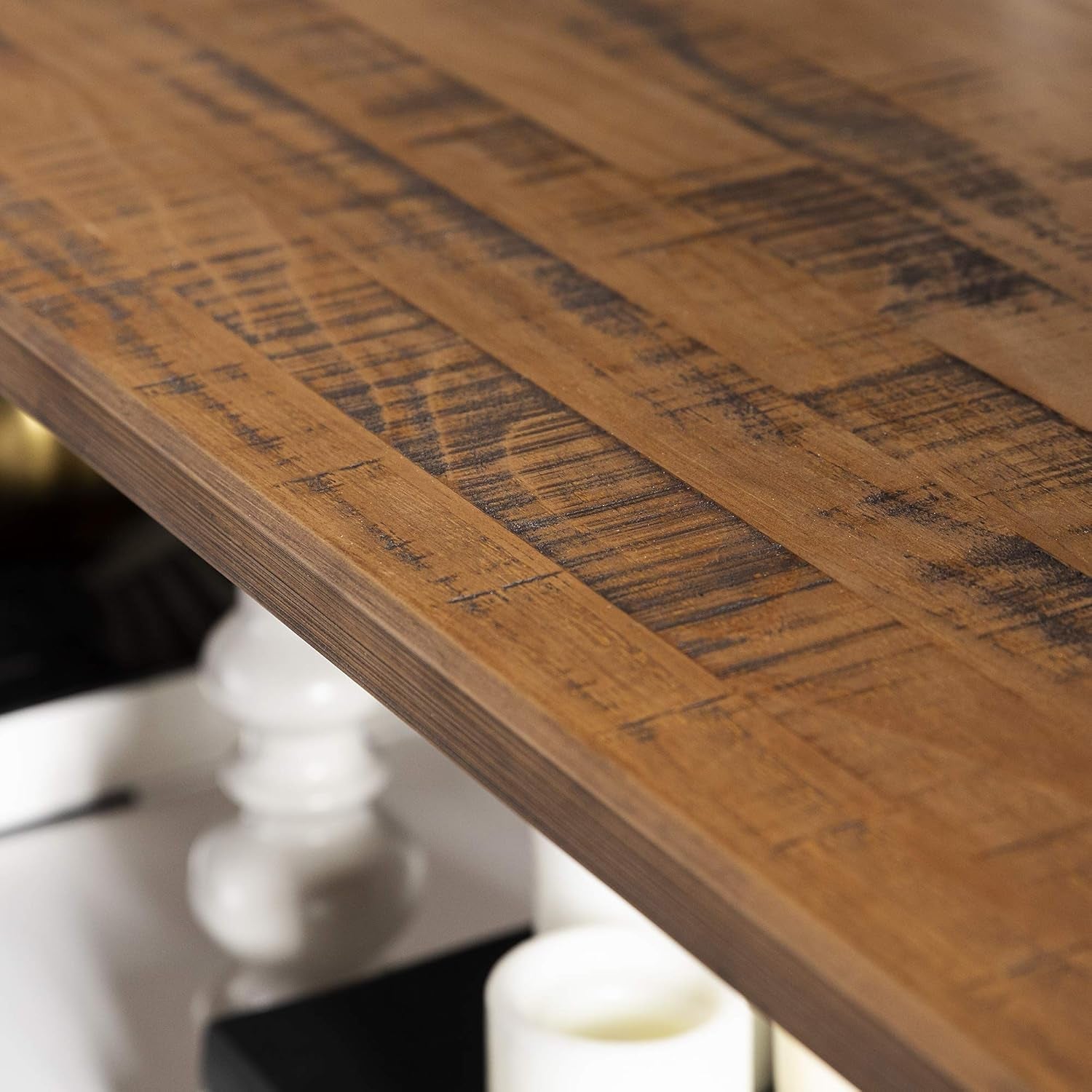 52 Inch White 2 Tier Modern Farmhouse Wood Bookcase Bookshelf for Home Office Storage Cabinet