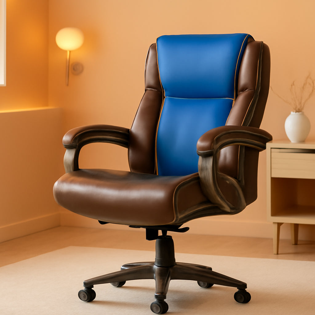 Delano Big Tall Executive Office Chair Brown Bonded Leather