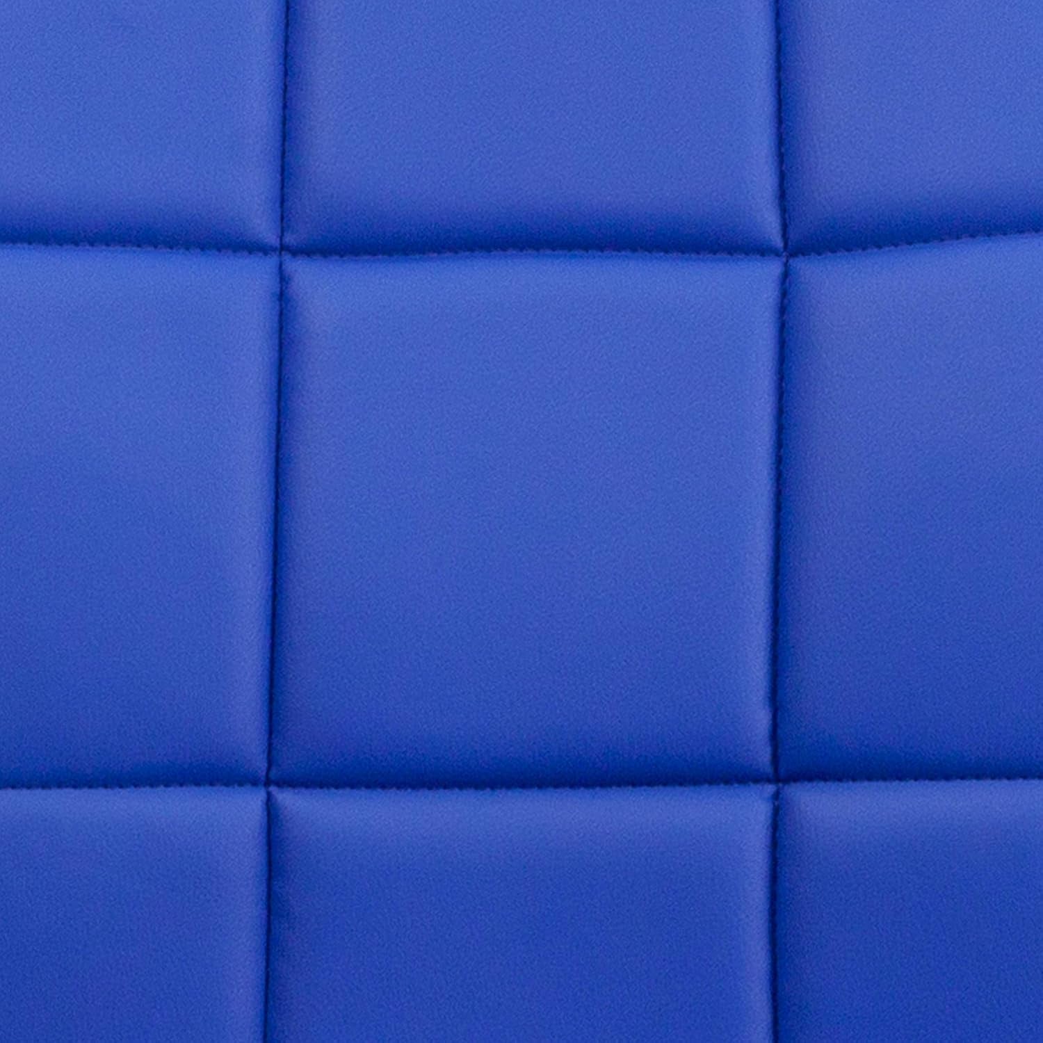 Clayton Blue Mid Back Quilted Vinyl Swivel Office Chair