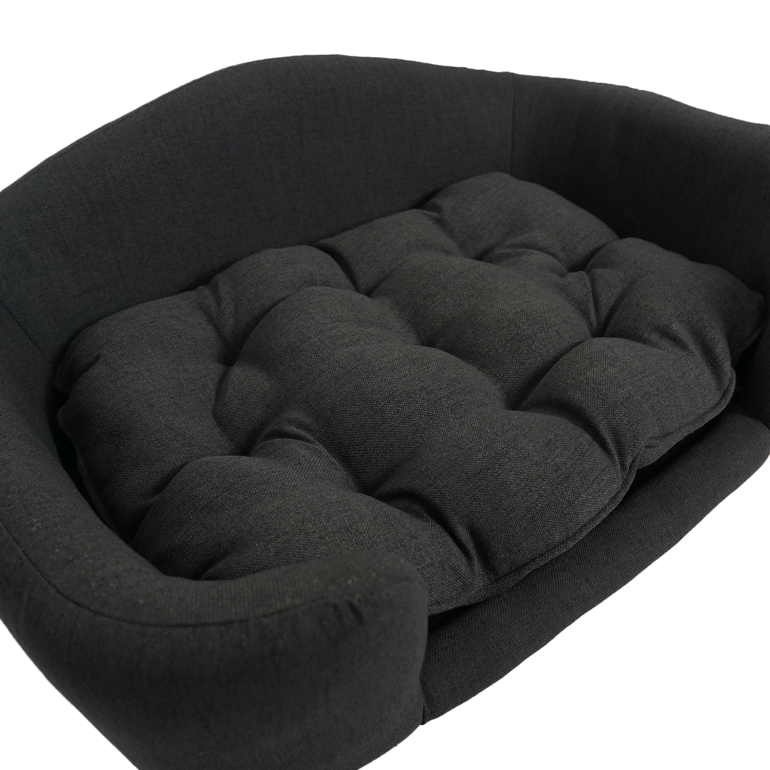 Elevated Dog Bed Frame for Small Dogs with Rubber Wood Legs