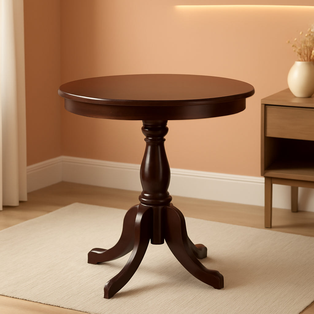 Round Dining Table 36x36 Inches With Pedestal Base