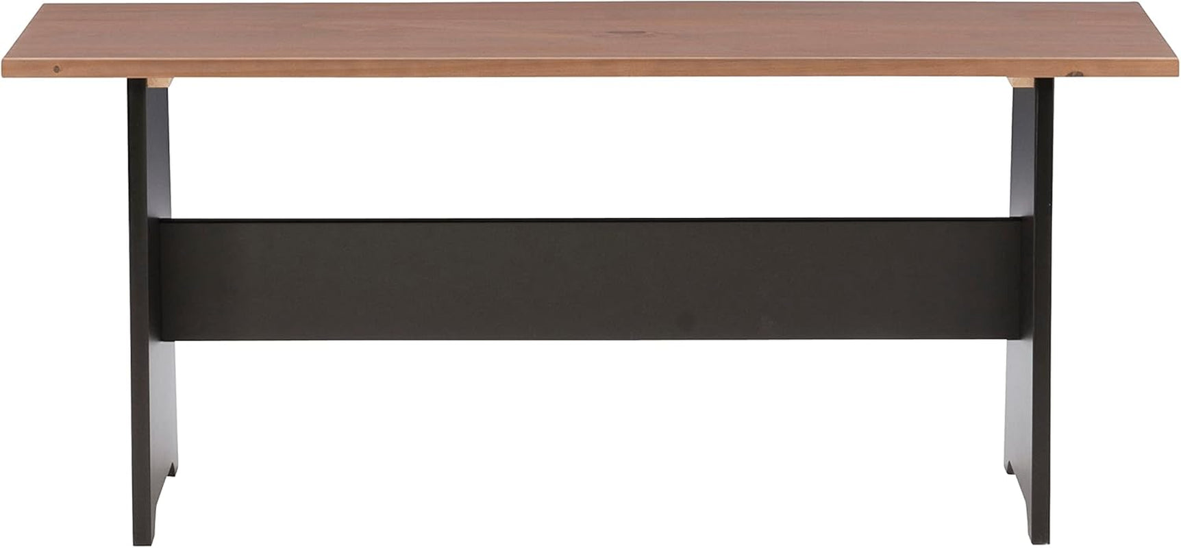 Black Pecan Five Seat Dining Set With Storage Benches