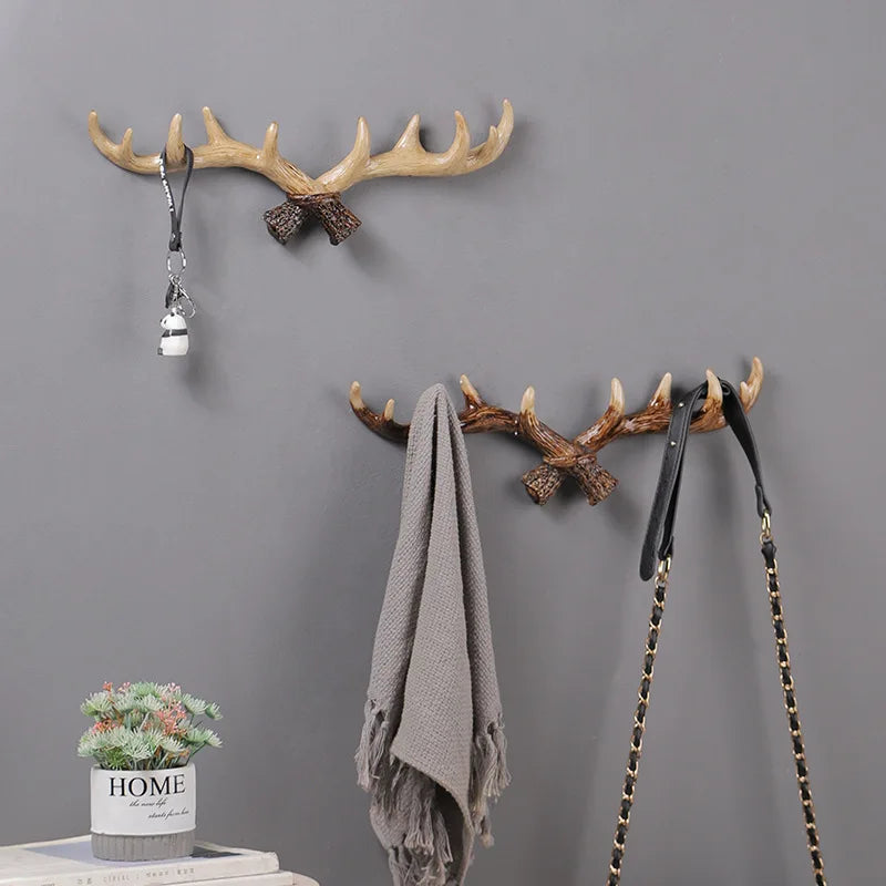 Wall Décor Antlers Hook Key Holder Coat Hooks Towel Wall Hooks